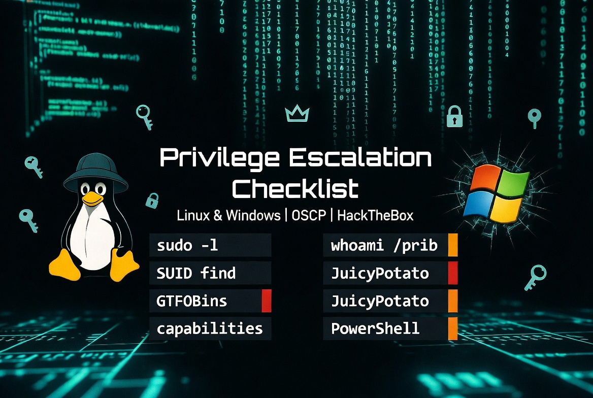 Cover image for The Privilege Escalation Playbook — Linux & Windows